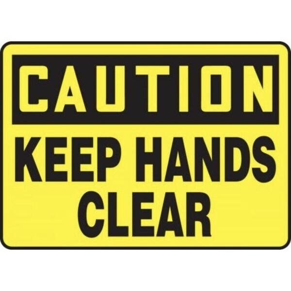 Accuform OSHA CAUTION SAFETY SIGN KEEP HANDS MEQM623XL - main